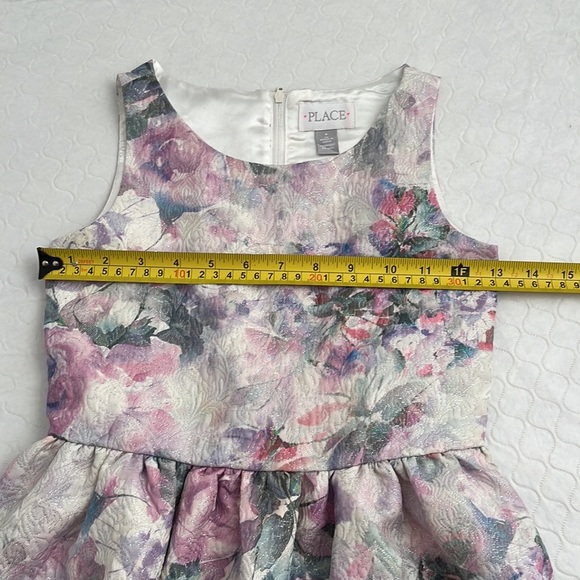 The Children’s Place multicolor floral fit and flare party dress with belt - Picture 4 of 10